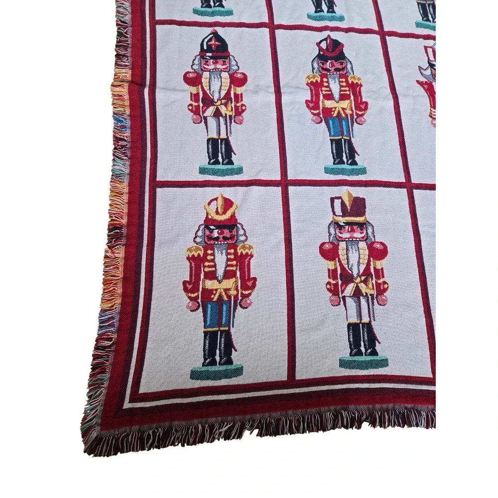 Goodwin Weavers Nutcracker Christmas Woven Throw Blanket Tapestry 49x67 Holiday